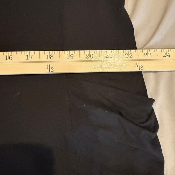 Eileen Fisher Viscose Stretch Jersey Cropped Jumpsuit Black Side Pockets Size 1X - Picture 8 of 12